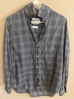 Greyson B&W plaid The Hero button-up shirt